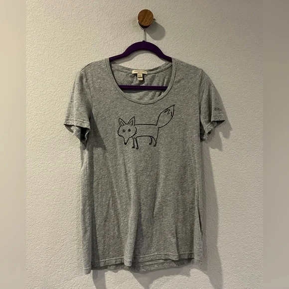 Burberry | Tops | Burberry M Grey Tshirt With Fox | Poshmark